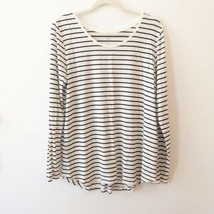 Gap Breton Black And White Stripe Top